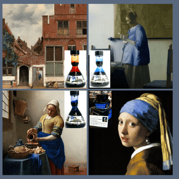 tintas colores inspirados en cuadros de pintores holandeses
